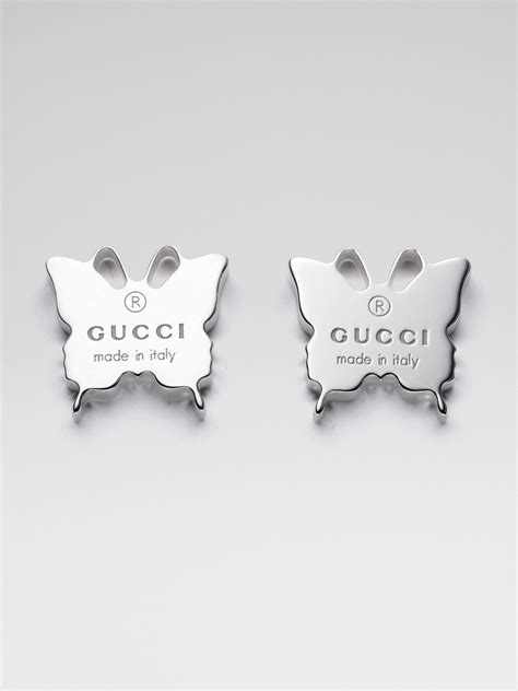 gucci butterfly earings|gucci earrings on model.